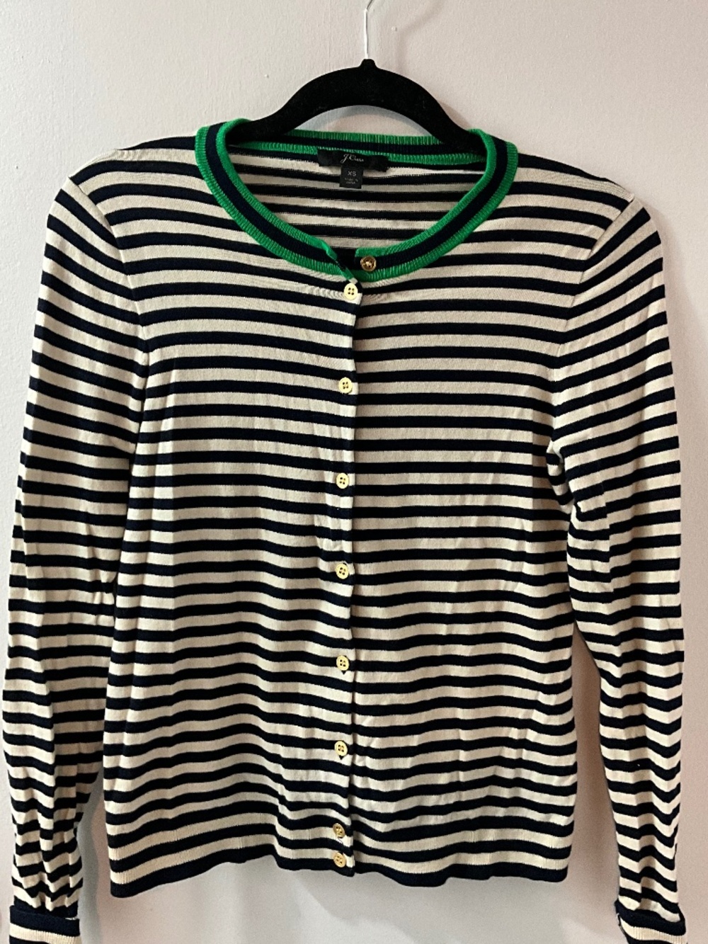 JCrew Stripes Cardigan